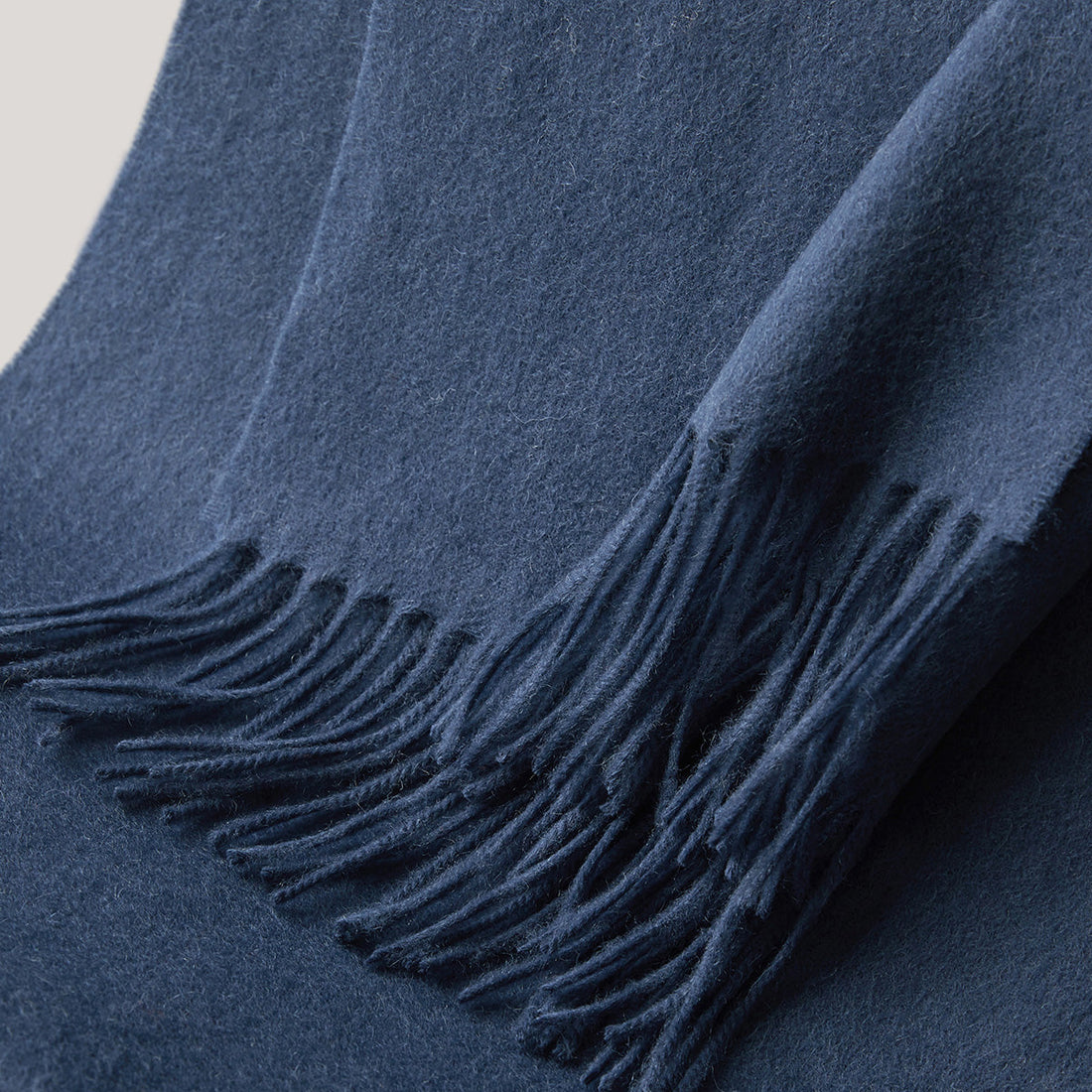 100% MERINO VIRGIN WOOL SCARF 970116（NAVY）