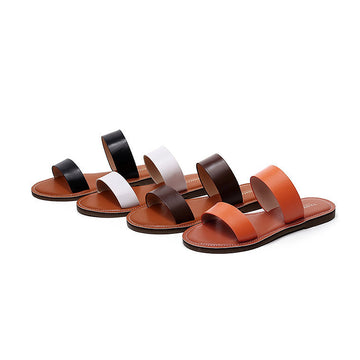 WOMEN LEATHER SLIDERS 990114