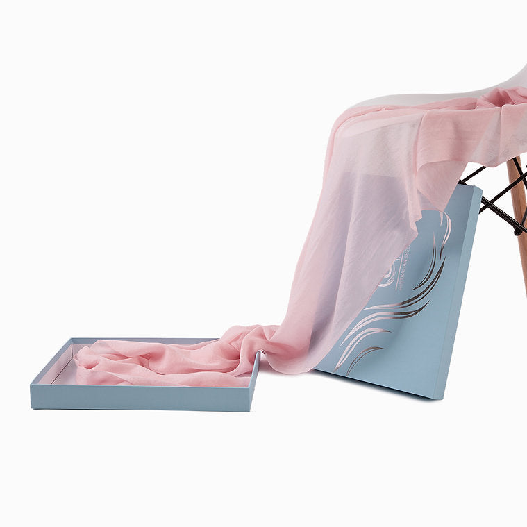 LIGHT WEIGHT MERINO WOOL SCARF-LIGHT PINK 970105