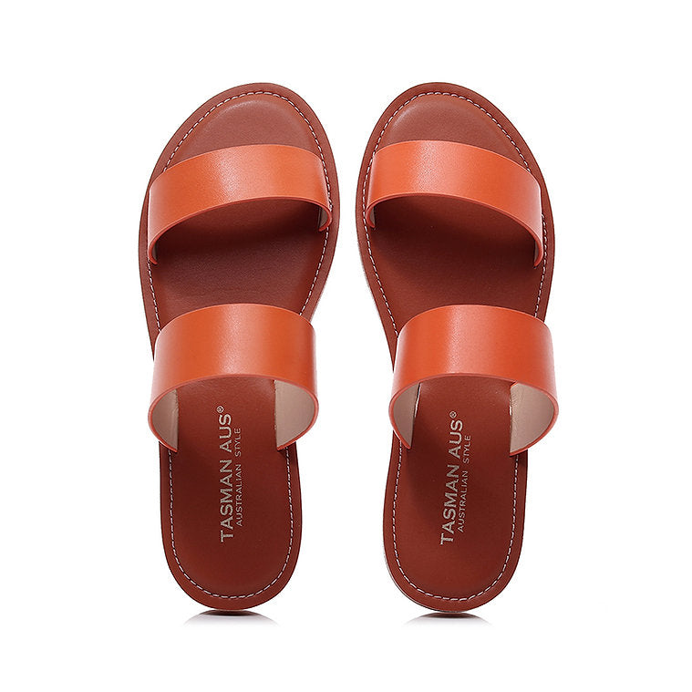 WOMEN LEATHER SLIDERS 990114