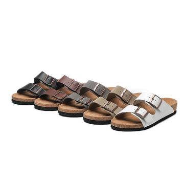 DUAL STRAP CORK SOLE SANDALS 4403