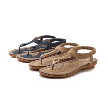 TOE POST METAL DECOR THONG SANDALS 0079