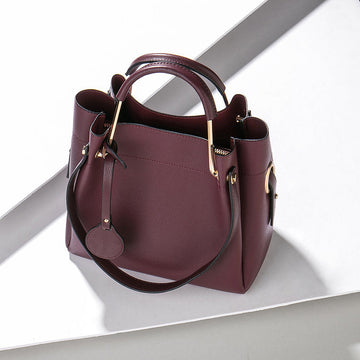 METAL HANDLE TOTE BAG-WINE TB7010A