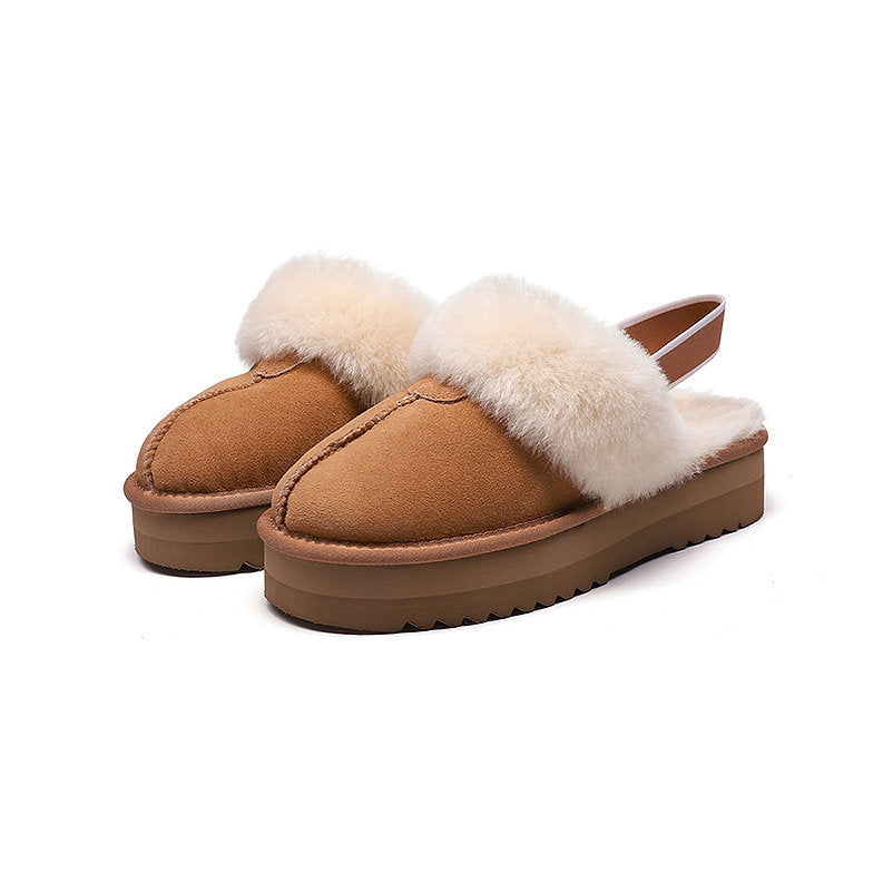 THICK-SOLED ELASTIC STRAP SANDALS 5872