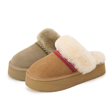 Bohemian Thick-Soled Suede Slippers 5906