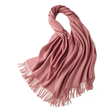 100% MERINO VIRGIN WOOL SHAWL 970115（PINK）