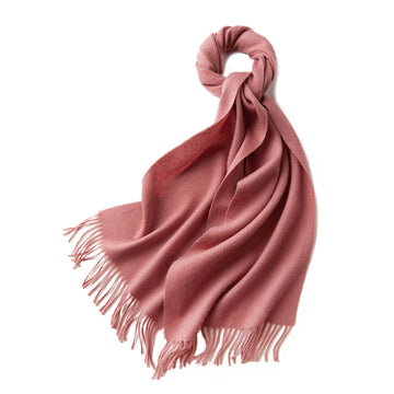 100% MERINO VIRGIN WOOL SCARF 970116（PINK）