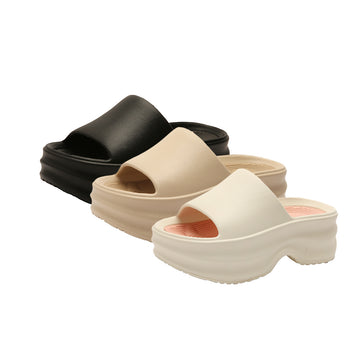 Platform height-increasing color-block slides 4239