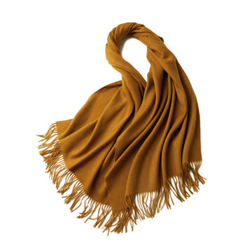 100% MERINO VIRGIN WOOL SHAWL 970115（YELLOW）