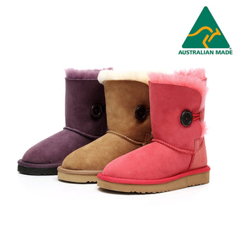KIDS BUTTON BOOTS 990991 MADE IN AUSTRALIA