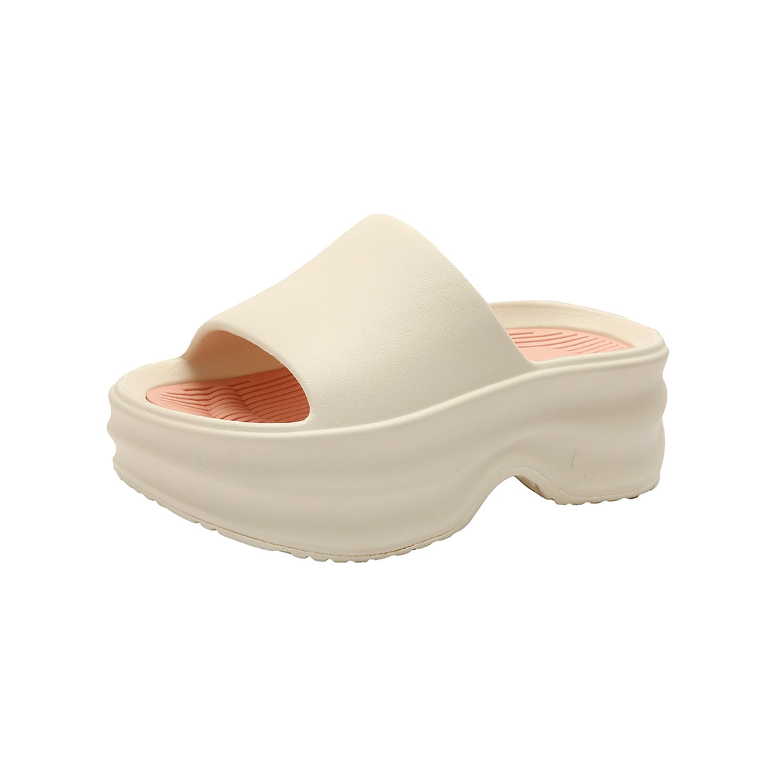 Platform height-increasing color-block slides 4239