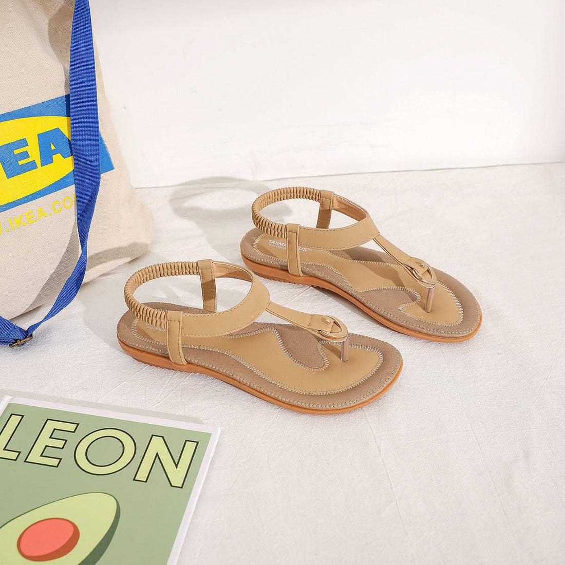 TOE POST METAL DECOR THONG SANDALS 0079