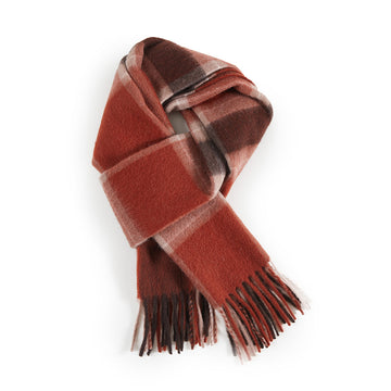 BRITISH STYLE WOOL PLAID SCARF 970117（RED）