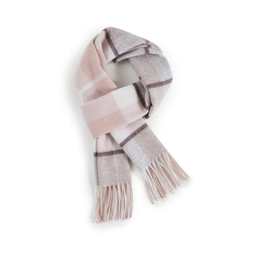 BRITISH STYLE WOOL PLAID SCARF 970117（PINK）