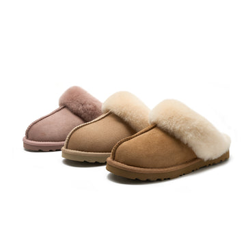 SUEDE ONE-BAND SLIPPERS 5896