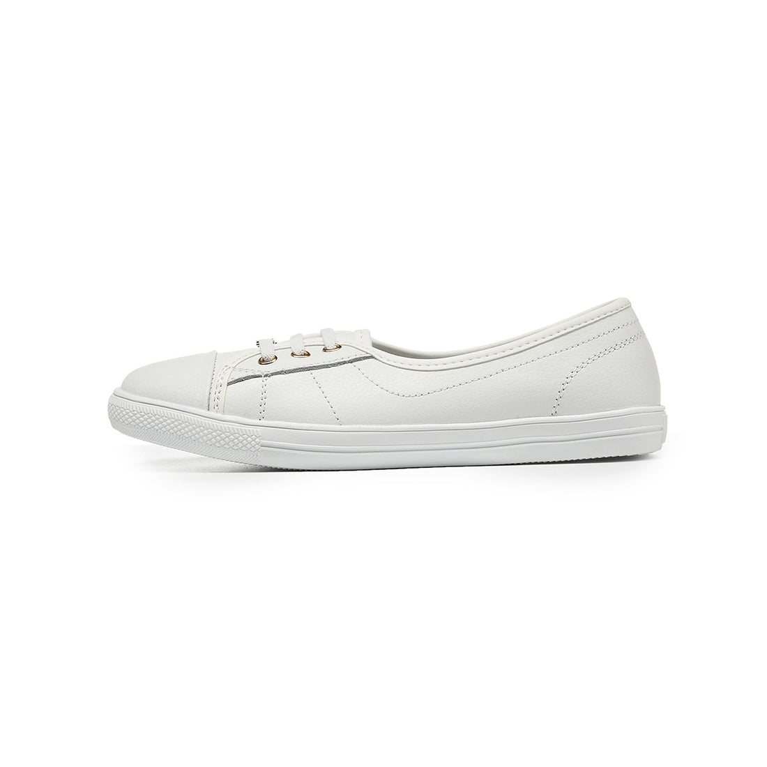 LOW-CUT CASUAL WHITE SNEAKERS 4236