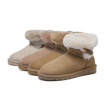 Horn-Button Mini Boots 5876