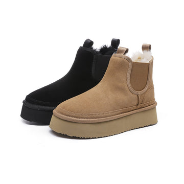 THICK SOLED CHIMNEY CHELSEA BOOTS 5894