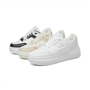 COLOR-BLOCK THICK-SOLE CASUAL SHOES 4223