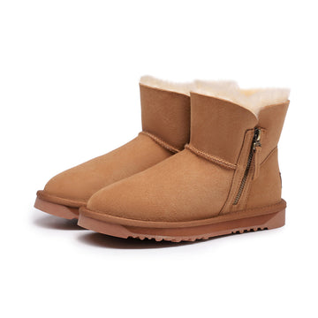 FUR-LINED MINI ZIP BOOTS 5863（MEN）