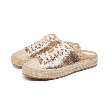 SEQUIN POINTED-TOE MULES 4217